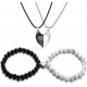 4PCS Two Souls One Heart Matching Necklaces Bracelets For Couples Magnet Wishing Stone Necklaces Pandent Set Bead Braided Adjustable Bracelets Mutual Attraction Friendship Couples 4PCS Two Souls One Heart Matching Necklaces Bracelets For Couples Magnet Wishing Stone Necklaces Pandent Set Bead Braided Adjustable Bracelets Mutual Attraction Friendship Couples